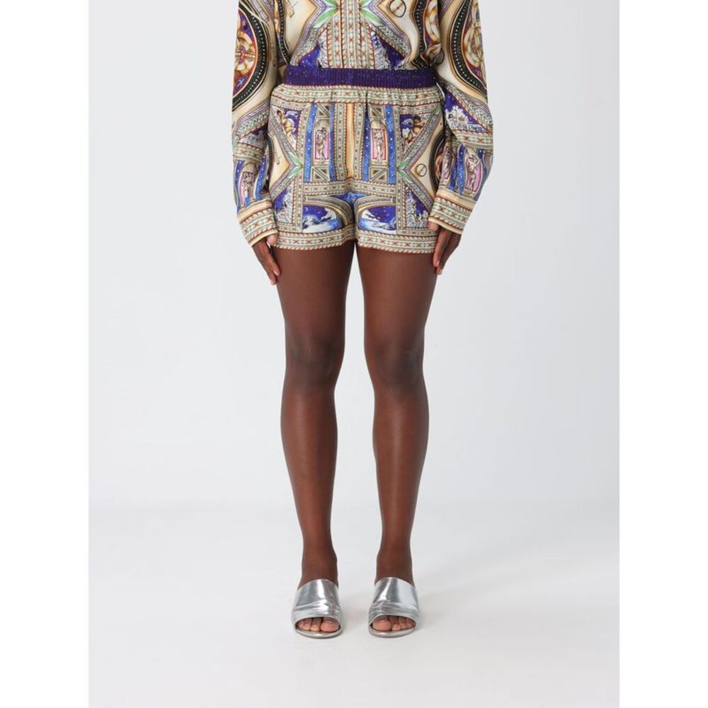 Casablanca Women Casablanca All-Over Graphic Print Silk Jogging Shorts